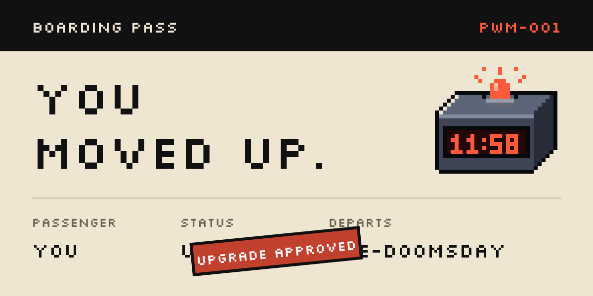 You moved up email header