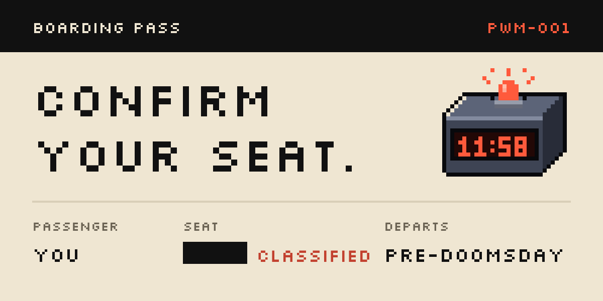 Confirm your seat email header